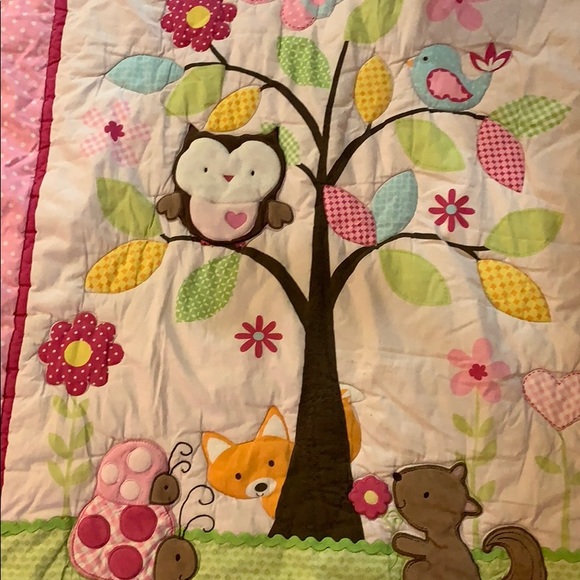 baby quilt blanket primitive vintage style - Picture 2 of 3